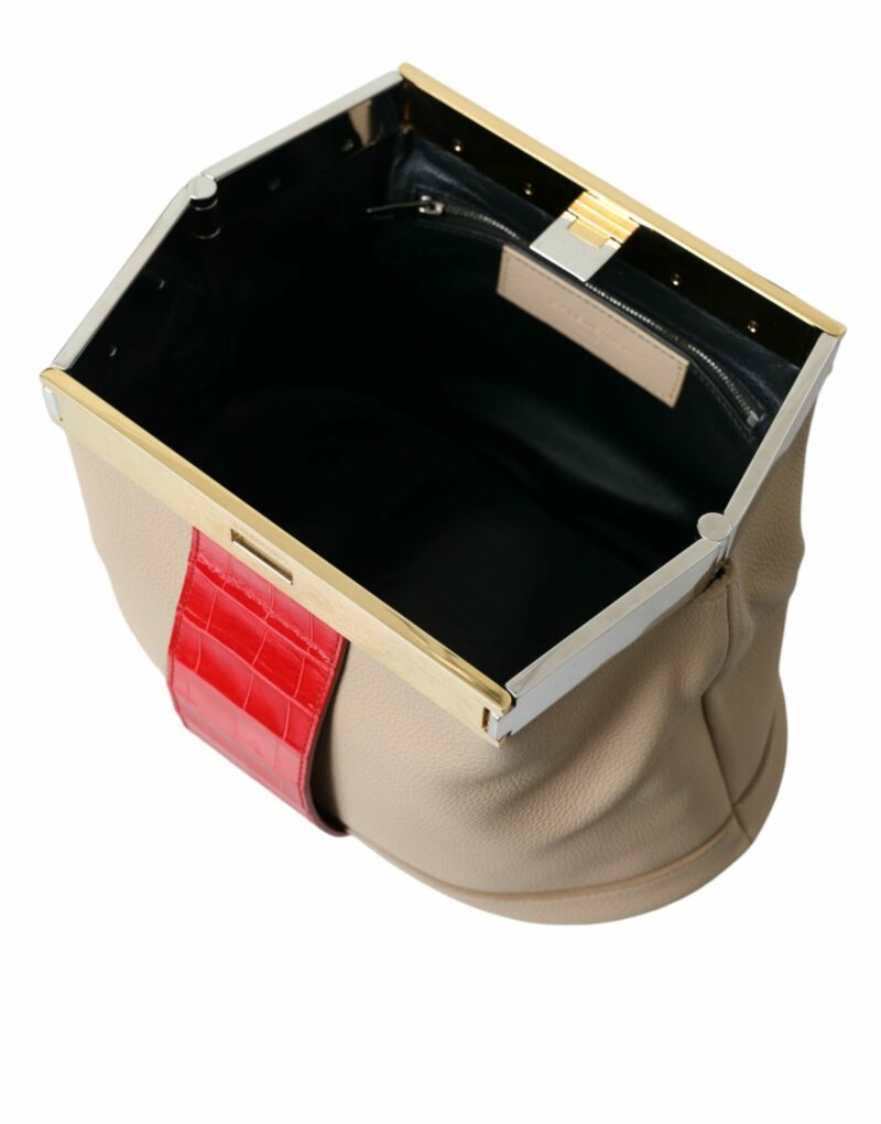 Balenciaga Two Tone Exotic Leather Clutch - Image 6