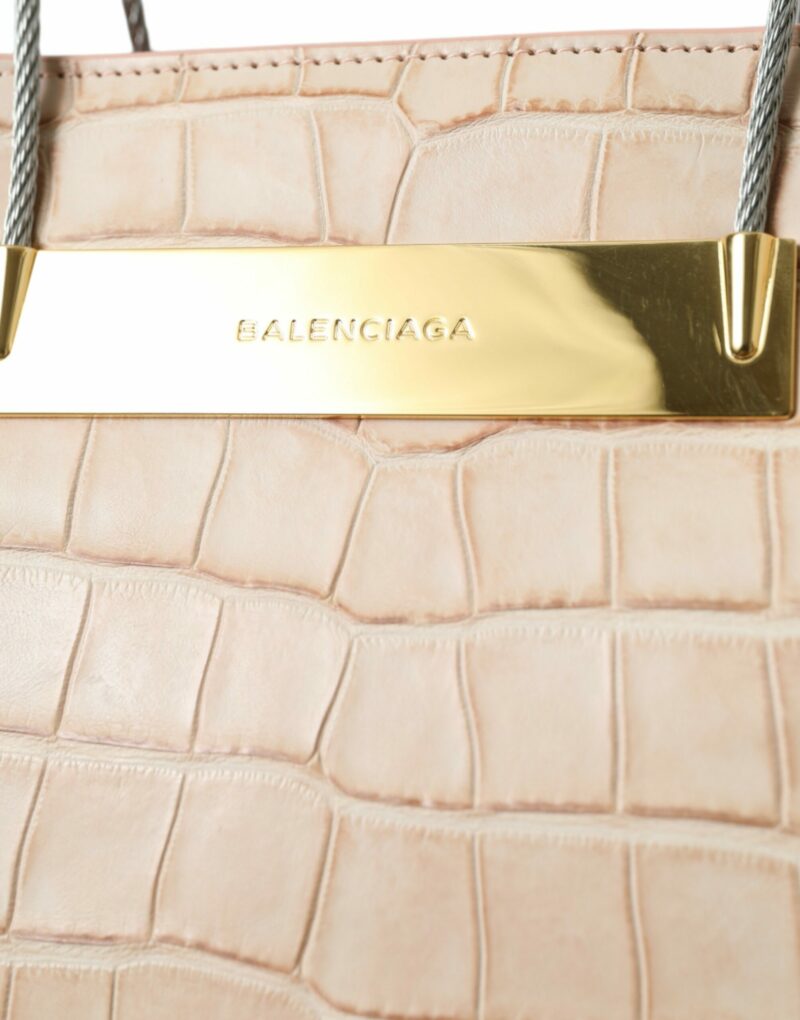 Balenciaga Alligator Leather Chic Pink Tote Bag - Image 5