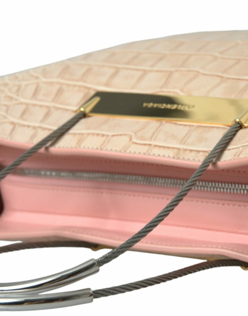 Balenciaga Alligator Leather Chic Pink Tote Bag - Image 6