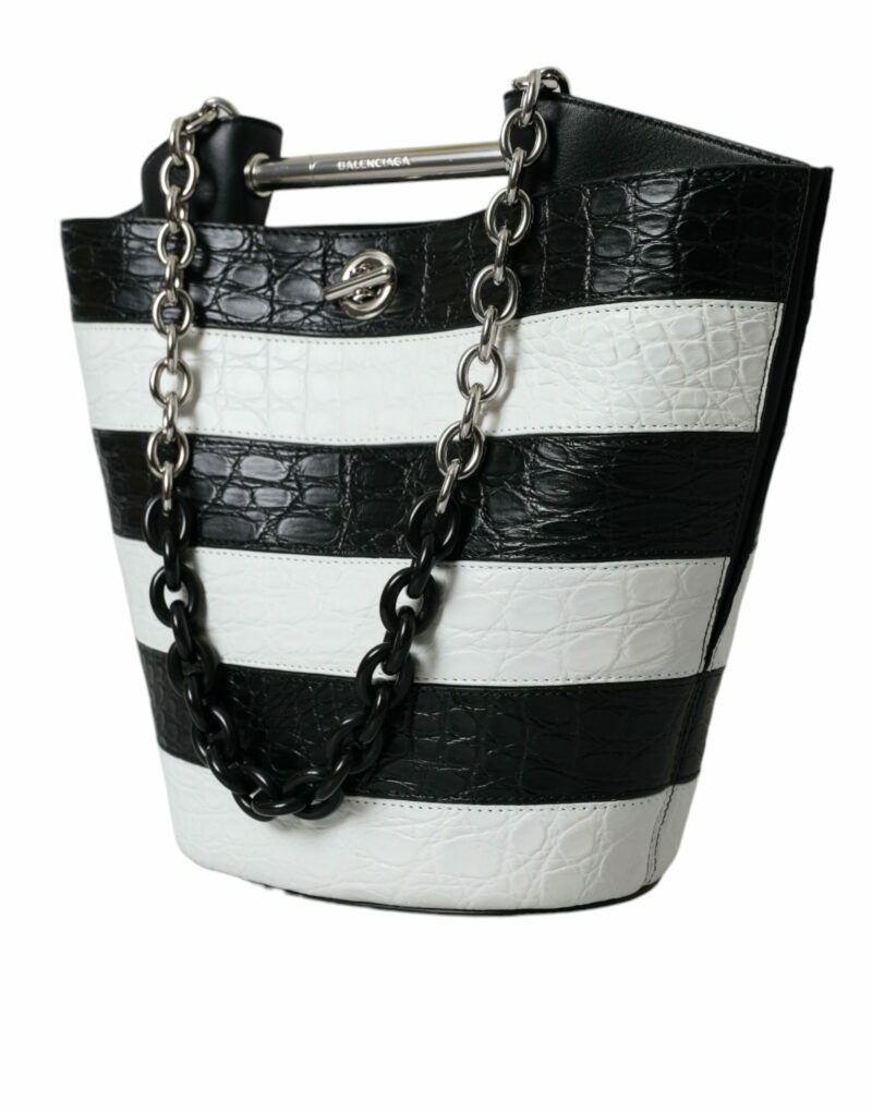 Balenciaga Chic Crocodile Leather Maxi Bucket Bag - Image 2