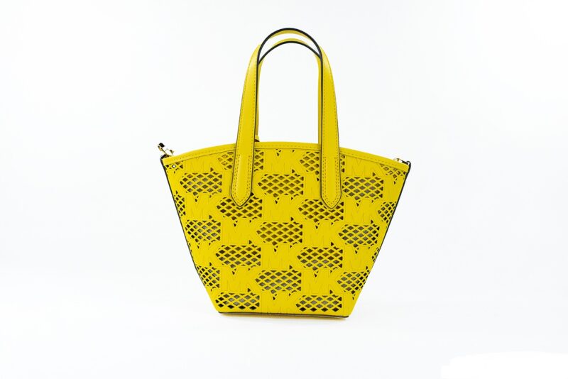 Michael Kors Kimber Small Daffodil Leather 2-in-1 Zip Tote Messenger Bag Purse - Image 3