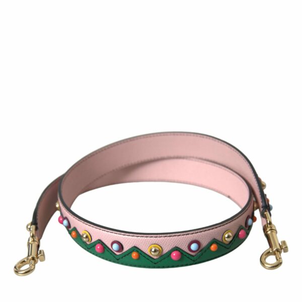 Dolce & Gabbana Pink Leather Handbag Accessory Shoulder Strap