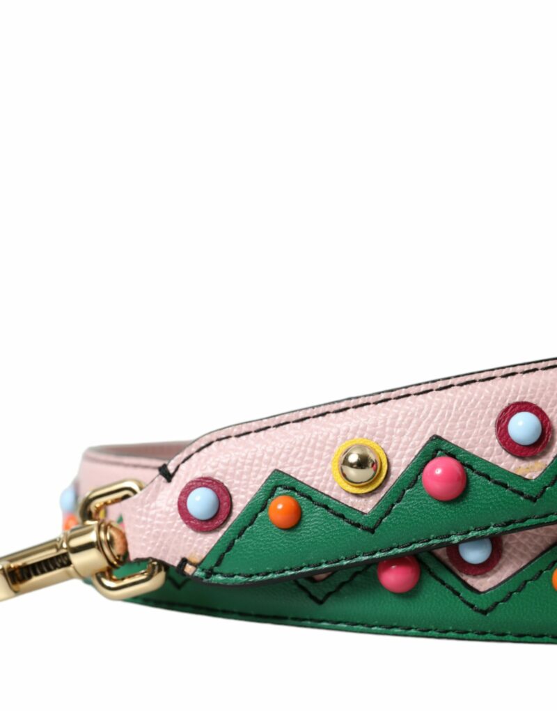 Dolce & Gabbana Pink Leather Handbag Accessory Shoulder Strap - Image 2