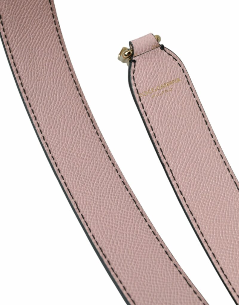 Dolce & Gabbana Pink Leather Handbag Accessory Shoulder Strap - Image 5