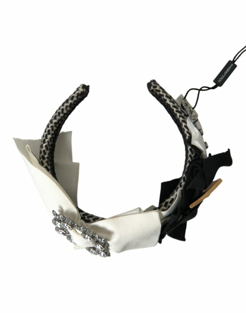 Dolce & Gabbana Multicolor Crystal Embellished Women Headband Diadem - Image 7
