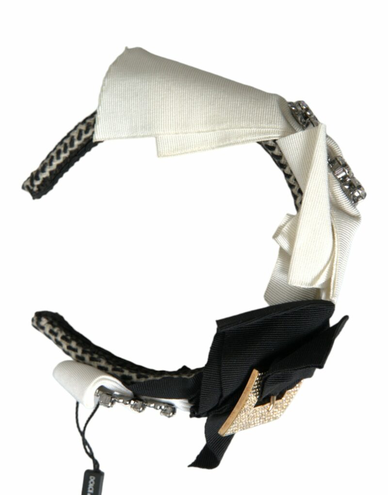 Dolce & Gabbana Multicolor Crystal Embellished Women Headband Diadem - Image 8