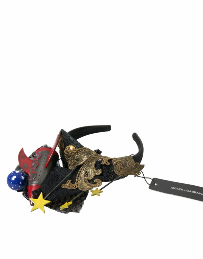 Dolce & Gabbana Multicolor Missile Rocket Crystal Stars Headband Diadem - Image 2