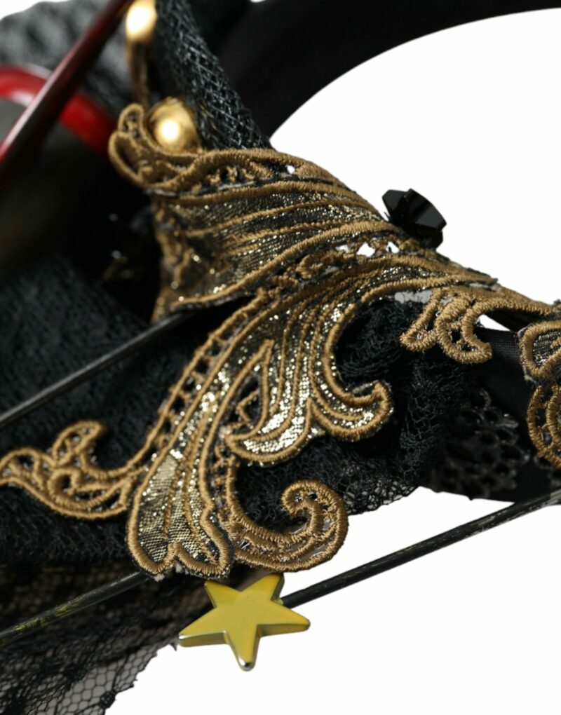 Dolce & Gabbana Multicolor Missile Rocket Crystal Stars Headband Diadem - Image 4