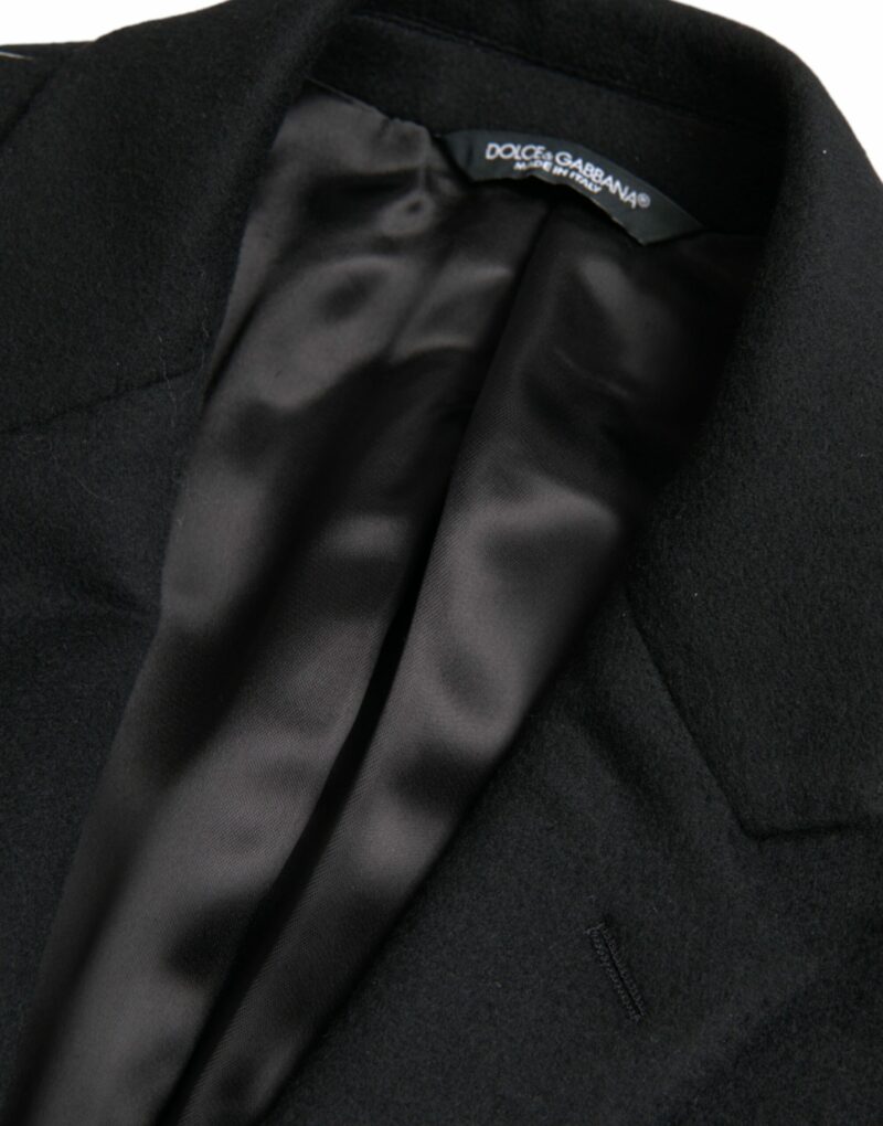Dolce & Gabbana Black Single Breasted Trench Coat Jacket - Image 7