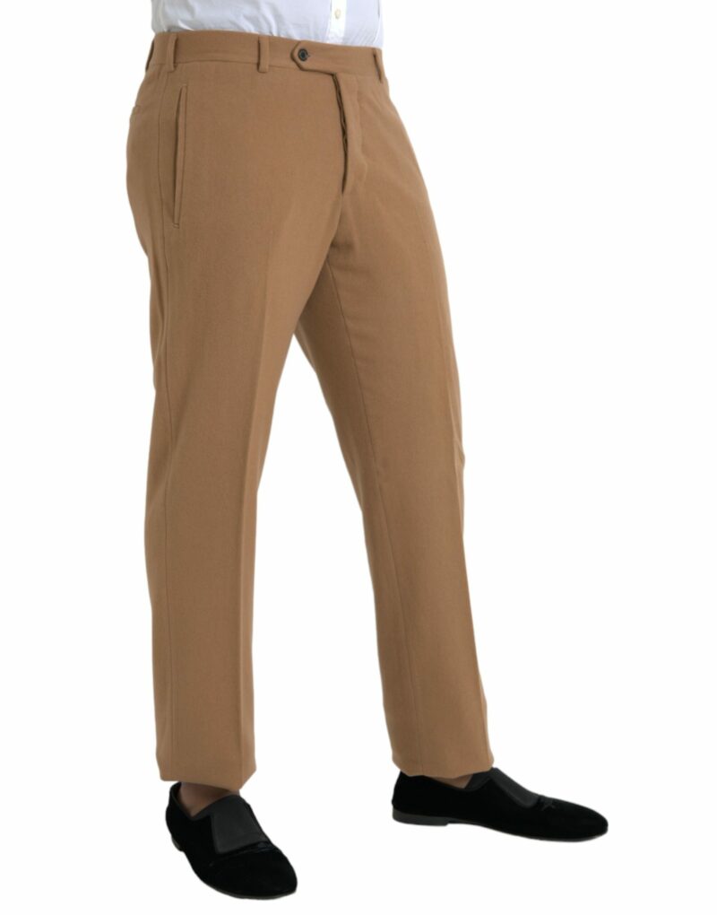 Prada Beige Cashmere Men Straight Fit Dress Pants - Image 2