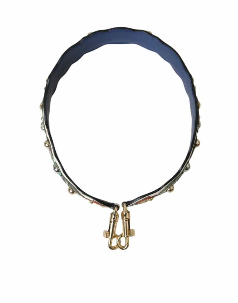 Dolce & Gabbana White Leather Handbag Belt Accessory Shoulder Strap - Image 2