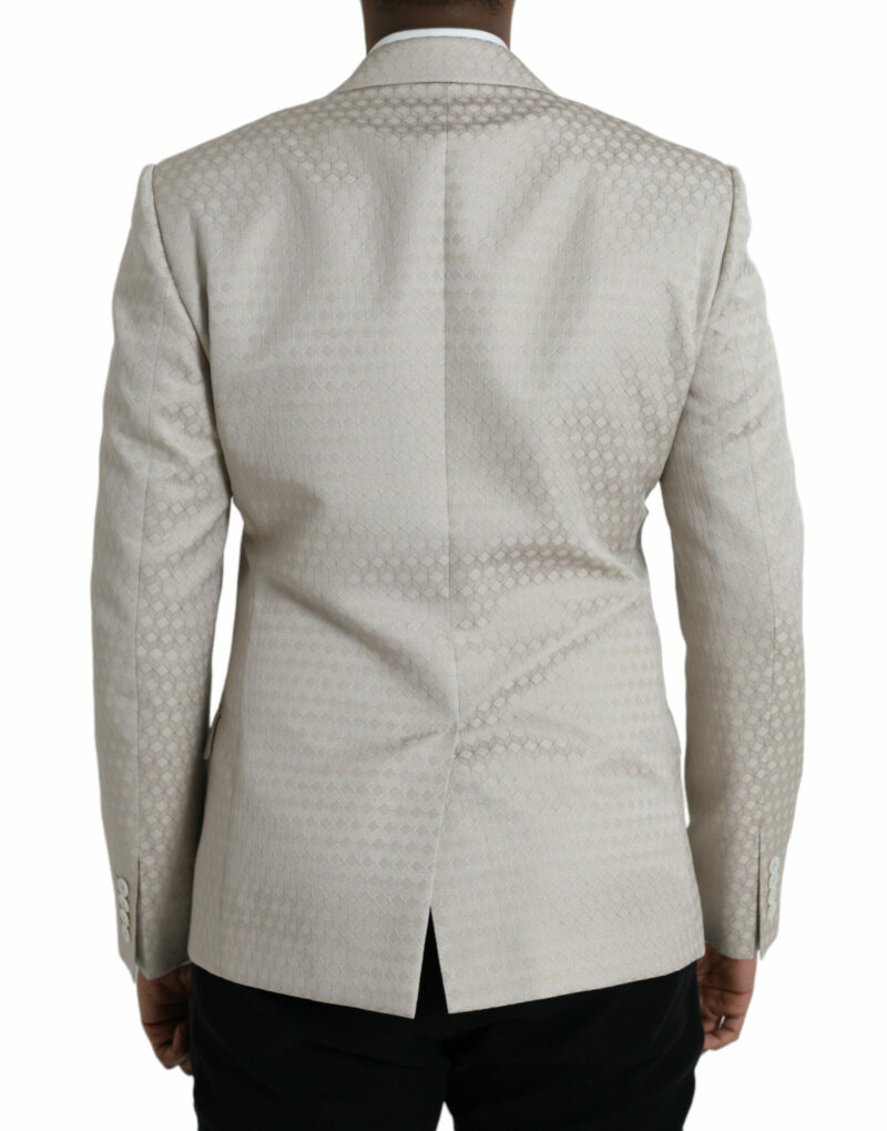 Dolce & Gabbana Beige MARTINI Single Breasted Coat Blazer - Image 3