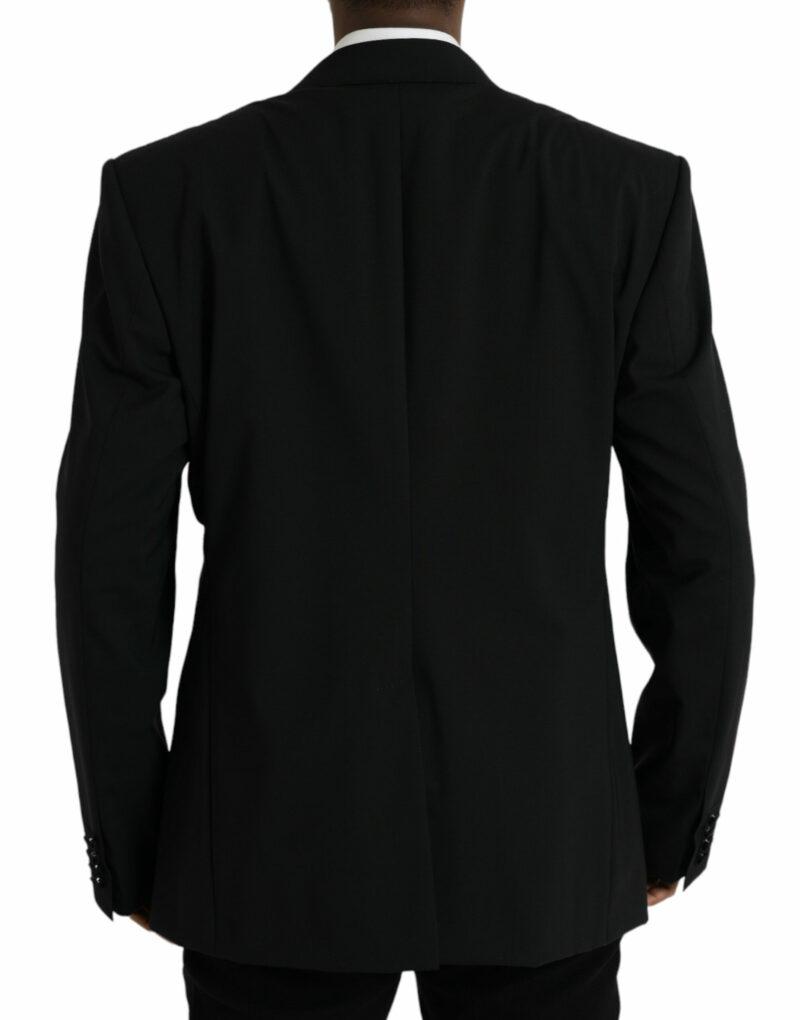 Dolce & Gabbana Black SICILIA Single Breasted Coat Blazer - Image 3