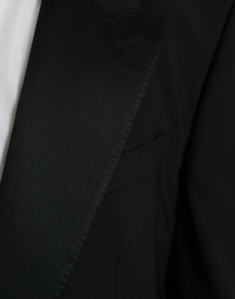 Dolce & Gabbana Black SICILIA Single Breasted Coat Blazer - Image 5