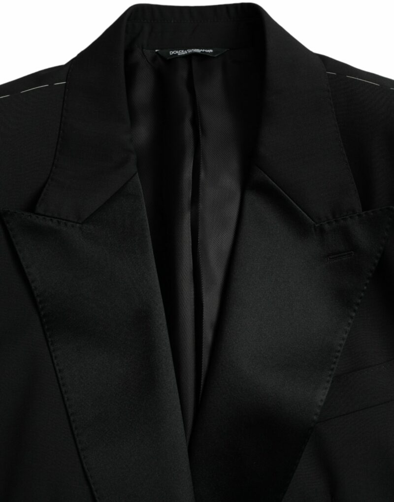 Dolce & Gabbana Black SICILIA Single Breasted Coat Blazer - Image 7