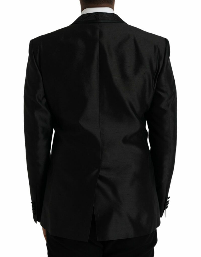 Dolce & Gabbana Black MARTINI Single Breasted Coat Blazer - Image 5
