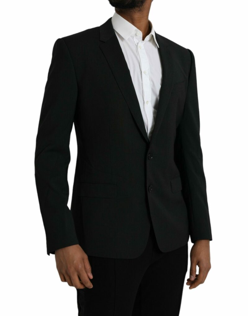 Dolce & Gabbana Blue MARTINI Shawl Single Breasted Blazer - Image 2