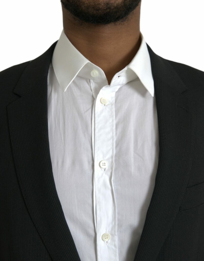 Dolce & Gabbana Blue MARTINI Shawl Single Breasted Blazer - Image 4
