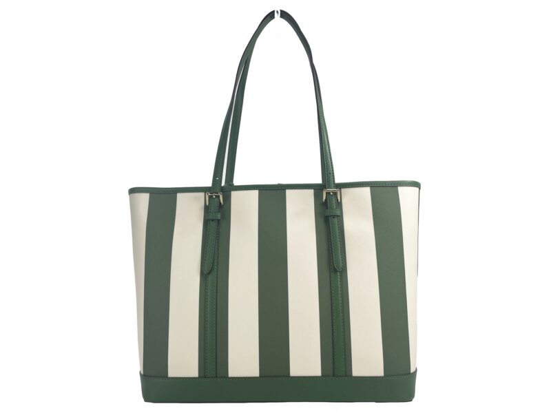 Michael Kors Jet Set Travel Large TZ Shoulder PVC Tote Bag Purse Fern Green - Image 3