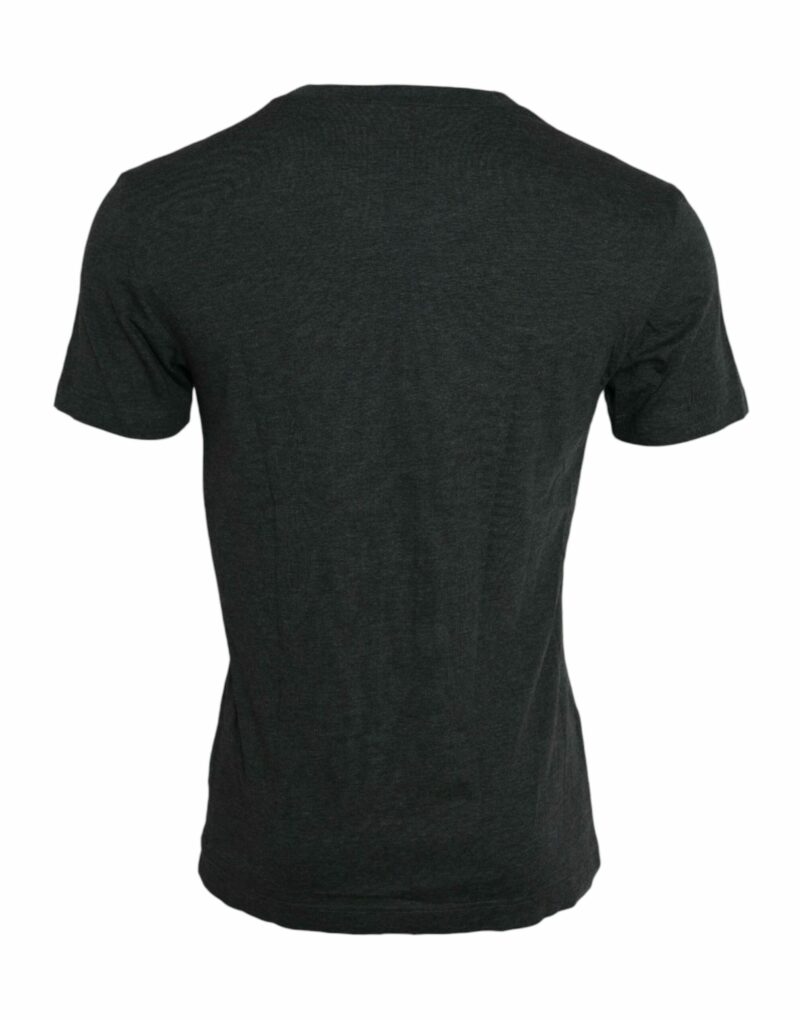 Dolce & Gabbana Gray Logo Print Crewneck Short Sleeve T-shirt - Image 2
