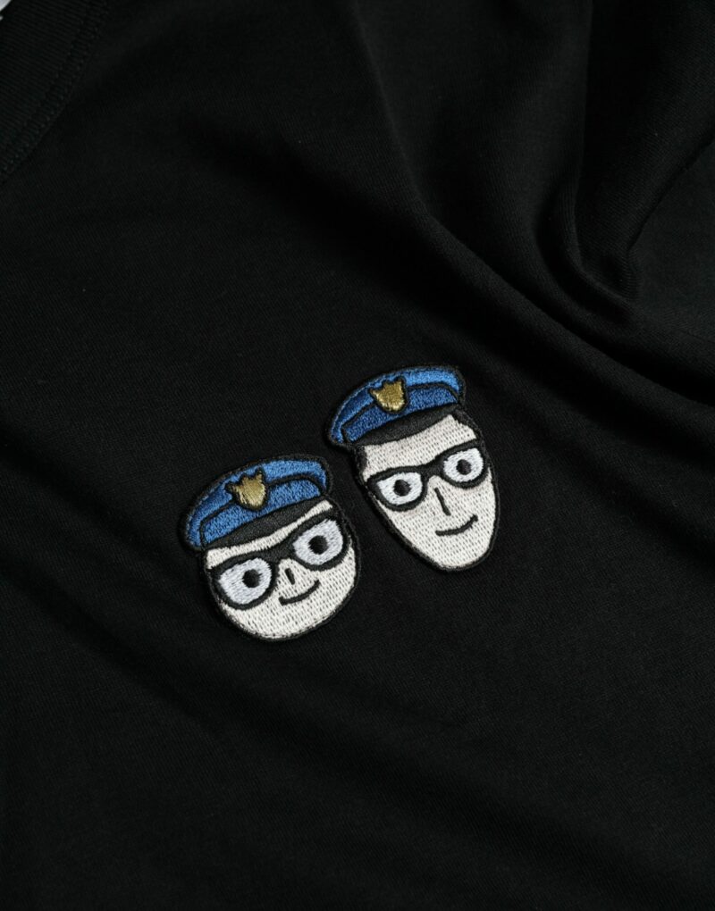 Dolce & Gabbana Black #DGFamily Cotton Crew Neck T-shirt - Image 4