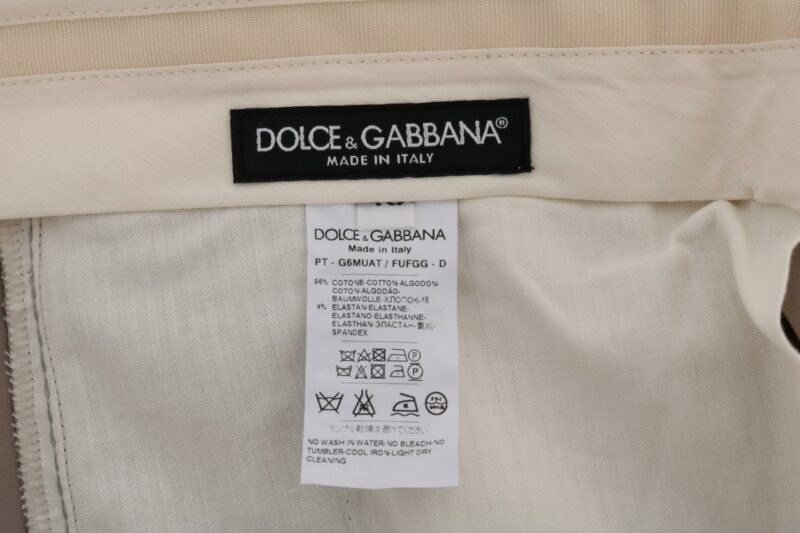 Dolce & Gabbana Chic Beige Chinos Casual Pants - Image 6