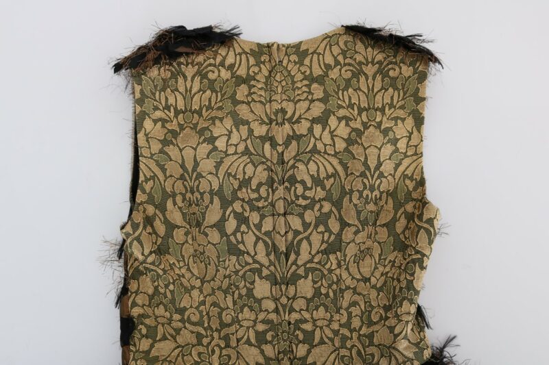 Dolce & Gabbana Elegant A-Line Full Length Sleeveless Dress - Image 7