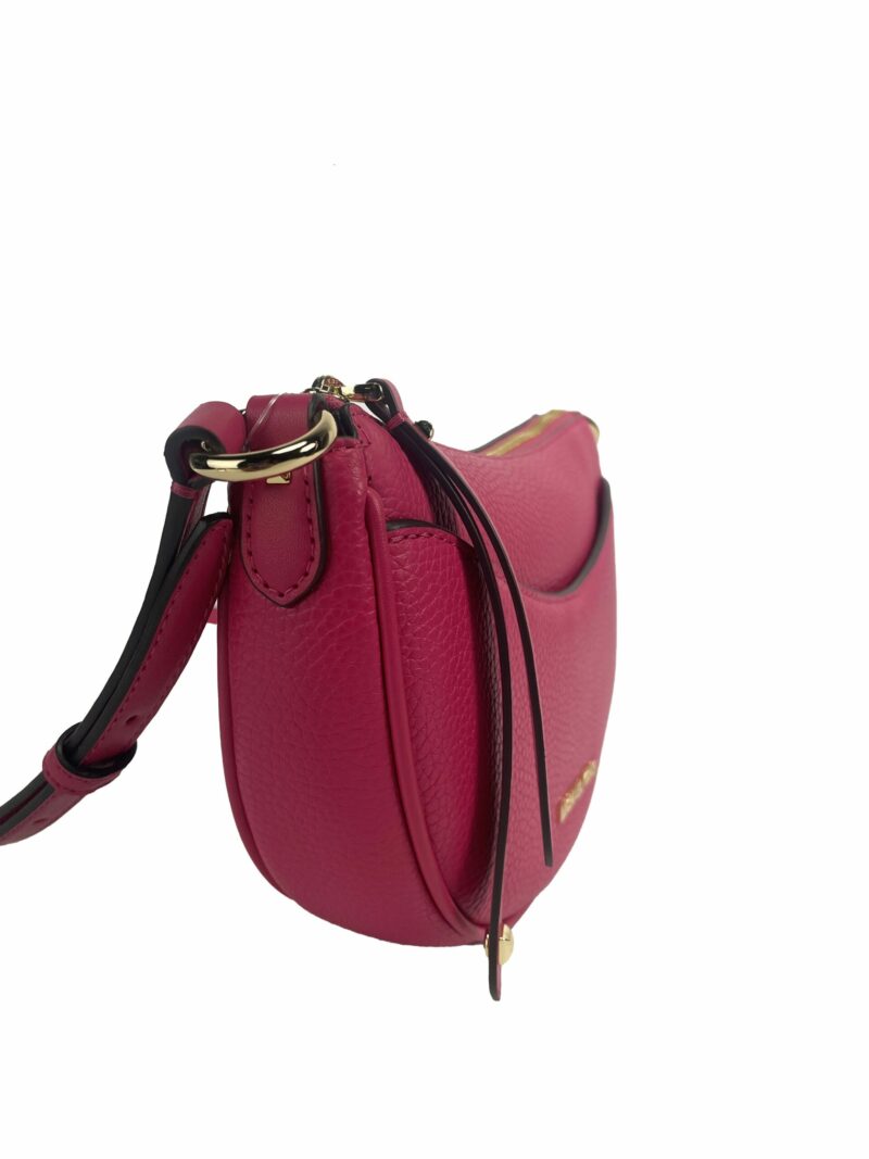 Michael Kors Dover Small Pink Half Moon Crossbody Bag Purse - Image 2