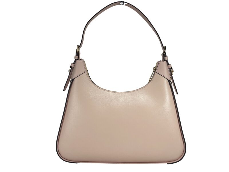 Michael Kors Wilma Large Smooth Leather Chain Shoulder Bag Purse Powder Blush - Image 3
