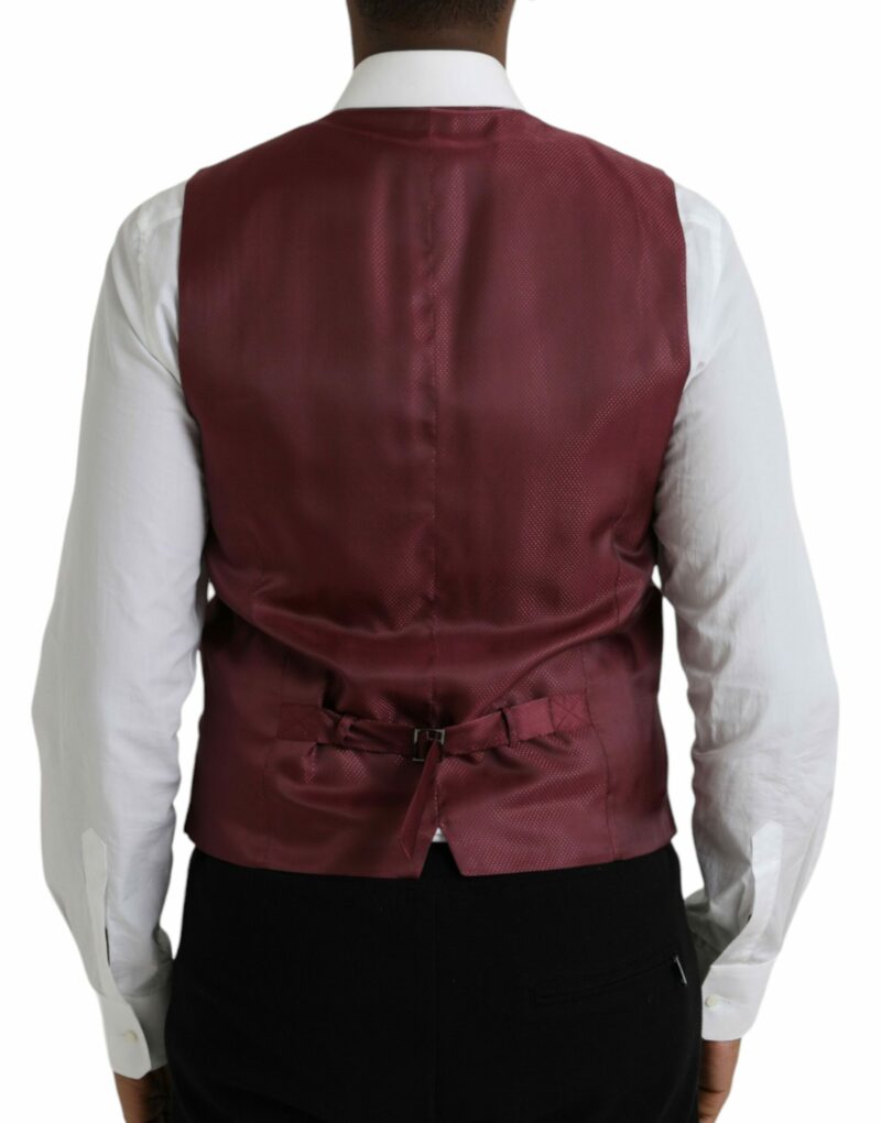 Dolce & Gabbana Multicolor Galaxy Silk Waistcoat Formal Vest - Image 3