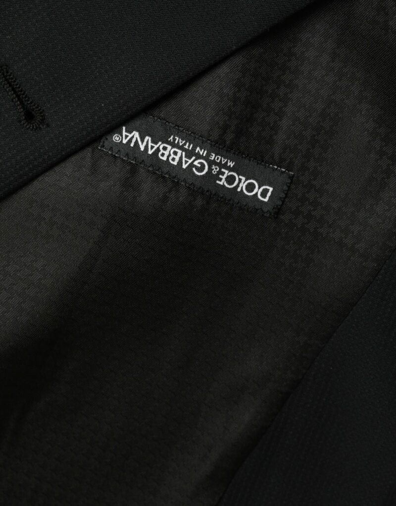 Dolce & Gabbana Black Wool Waistcoat Dress Formal Vest - Image 7