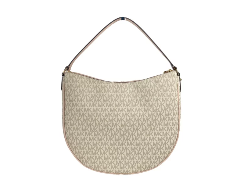 Michael Kors Large Dover Half Moon Crossbody Bag Purse Powder Blush Multi - Image 2