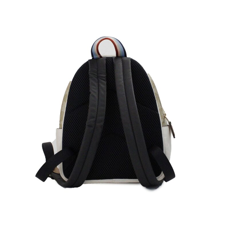 COACH Mini Court Signature Pear Motif Shoulder Backpack Bookbag Bag Chalk Taffy - Image 3
