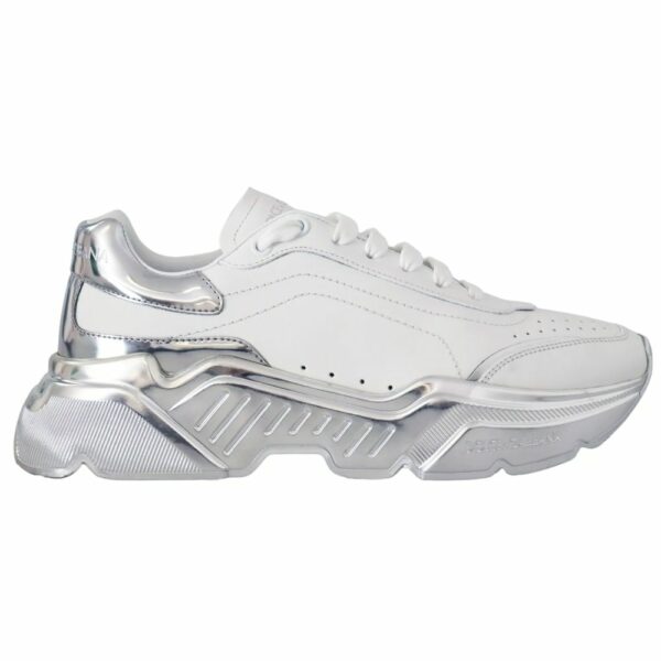Dolce & Gabbana White Calfskin Men Sneaker