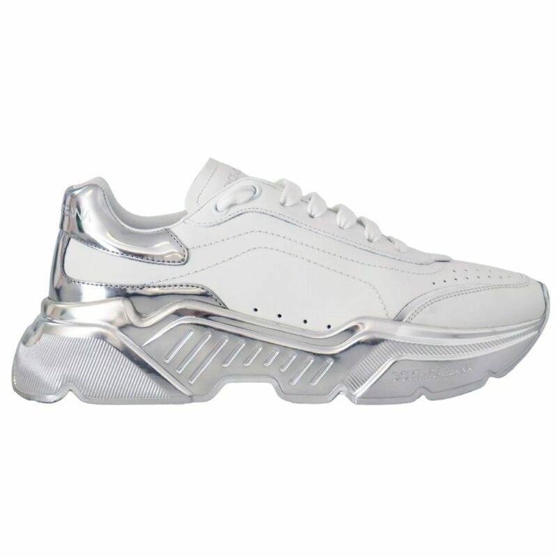 Dolce & Gabbana White Calfskin Men Sneaker