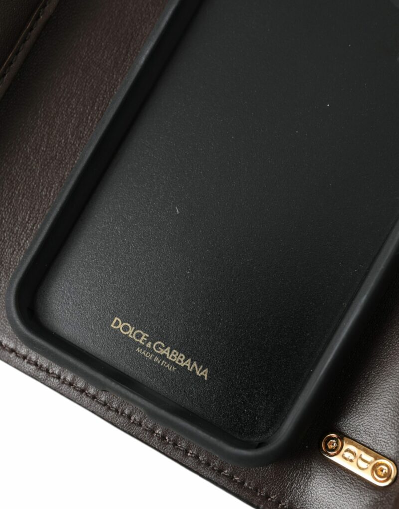 Dolce & Gabbana Brown Python Leather DG Girls Crossbody Phone Bag - Image 8