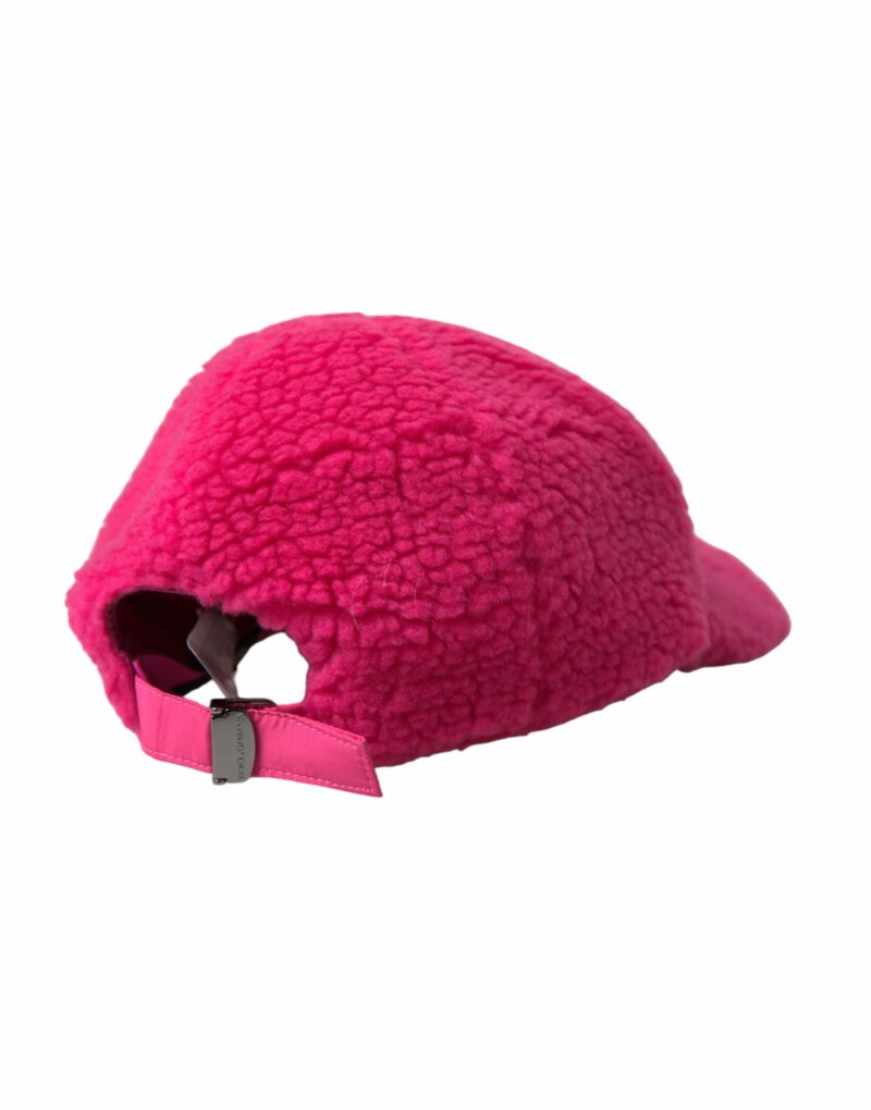 Dolce & Gabbana Pink Fleece Plush Baseball Hat Men - Image 5