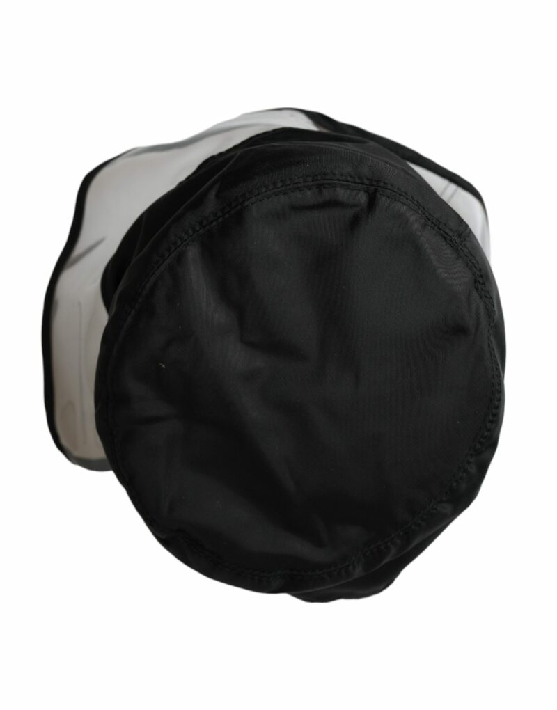Dolce & Gabbana Black Polyester Plastic Bucket Hat Men - Image 3