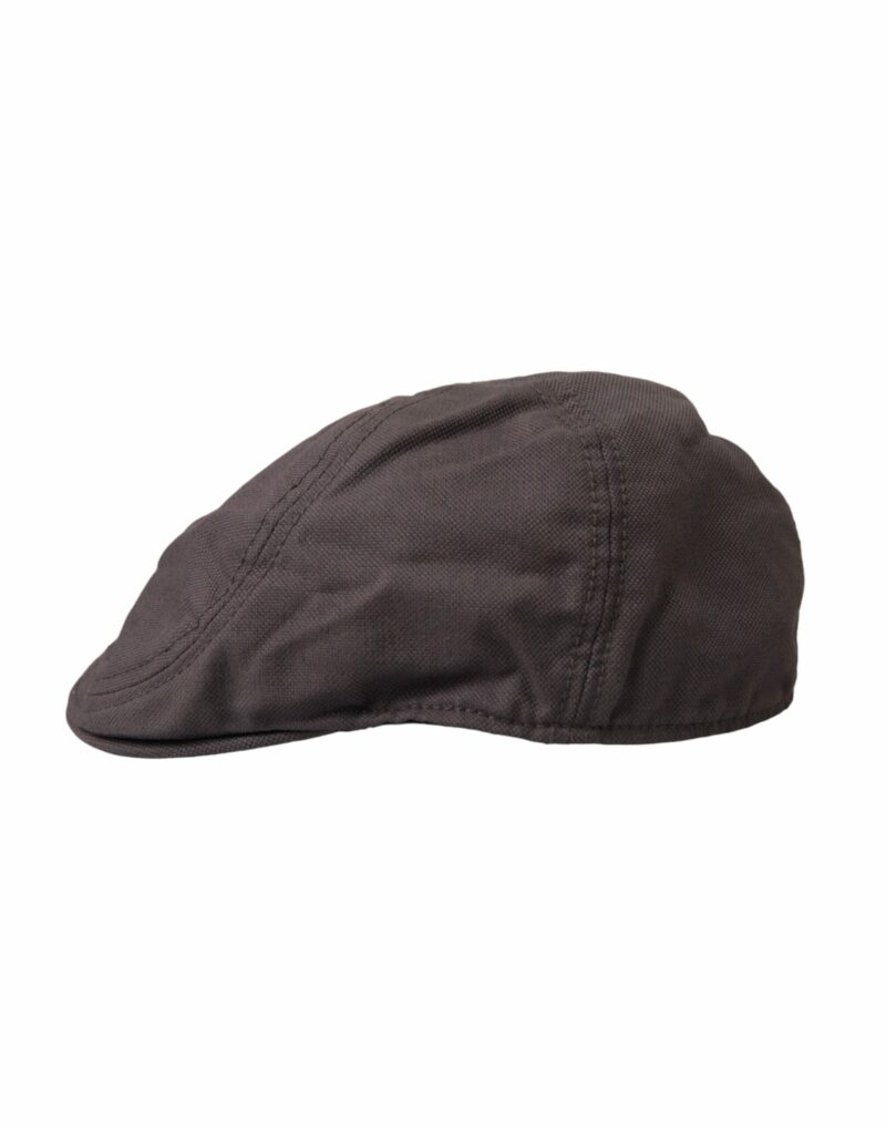 Dolce & Gabbana Brown Nylon Cloth Newsboy Hat Men - Image 2
