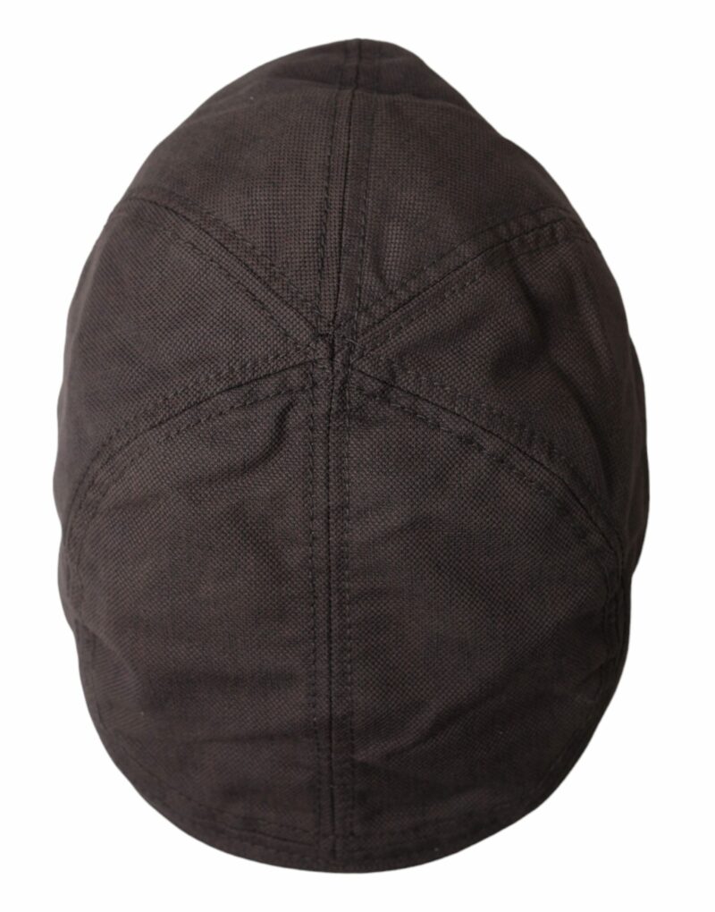 Dolce & Gabbana Brown Nylon Cloth Newsboy Hat Men - Image 4
