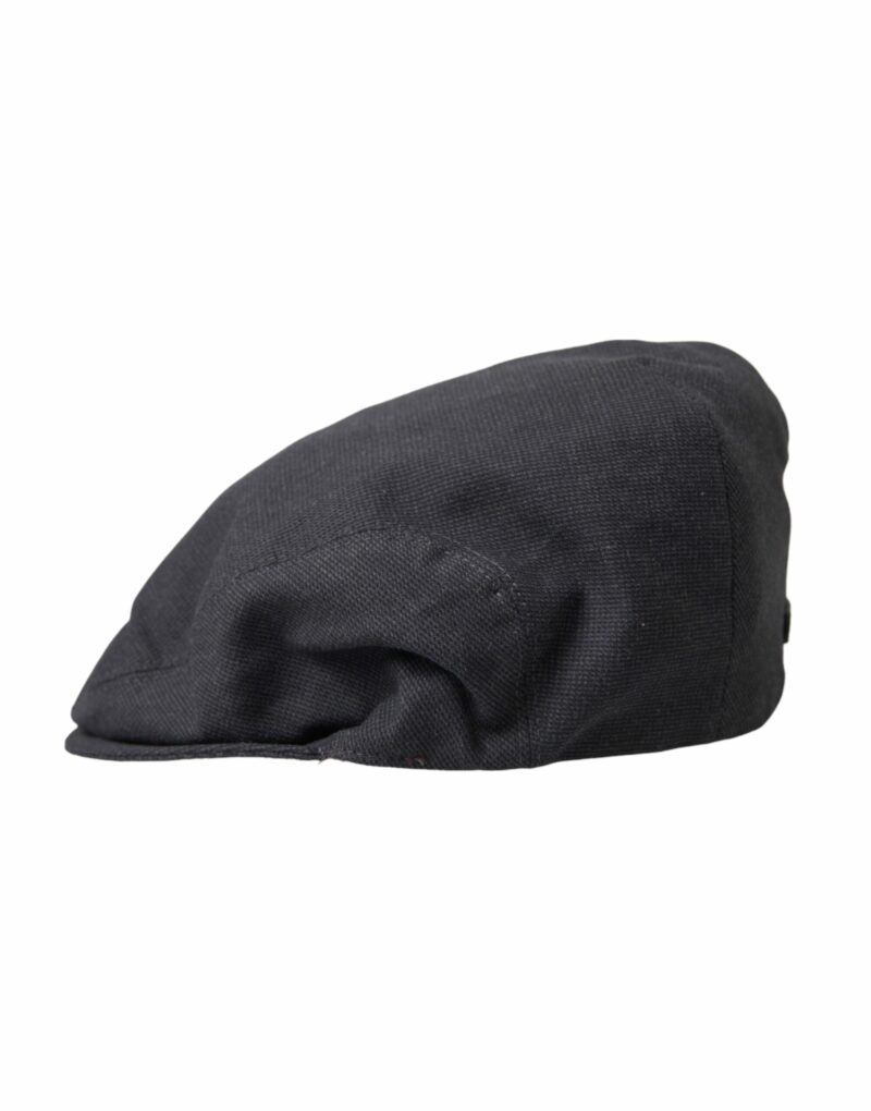 Dolce & Gabbana Gray Cotton Cloth Newsboy Hat Men - Image 2