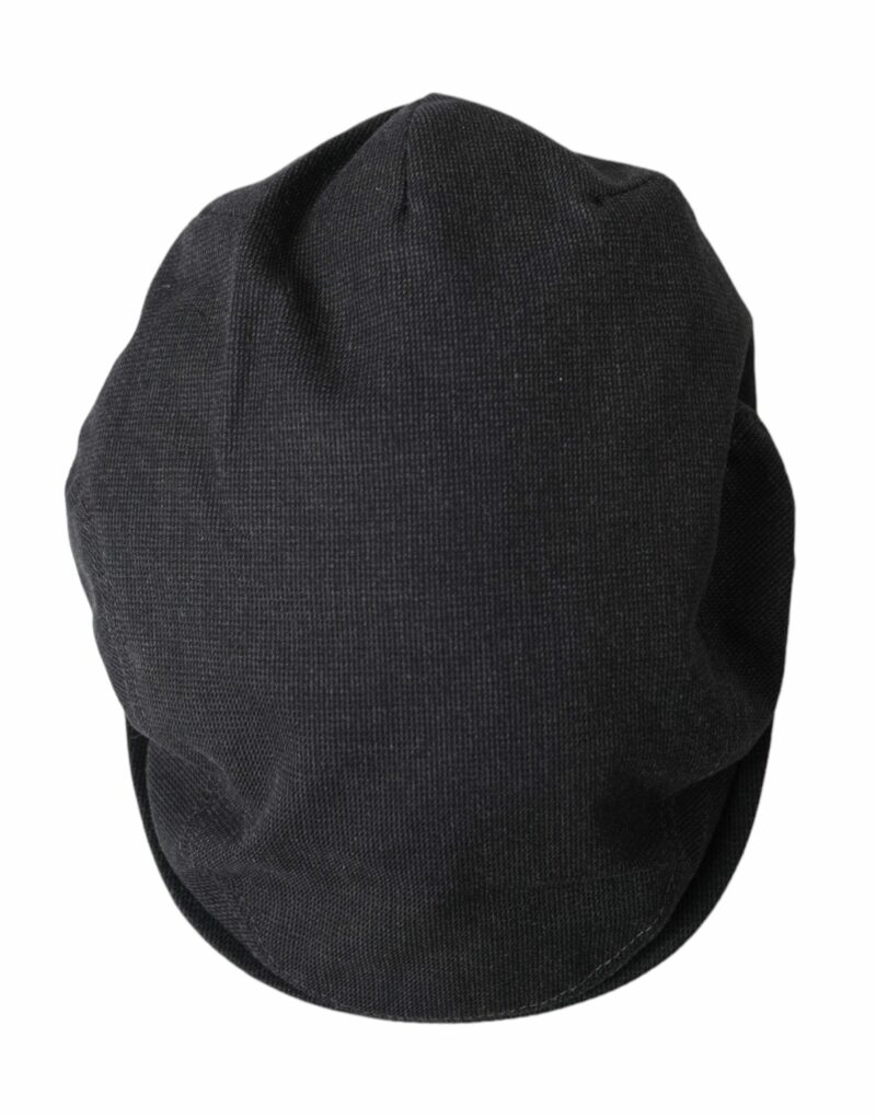 Dolce & Gabbana Gray Cotton Cloth Newsboy Hat Men - Image 4