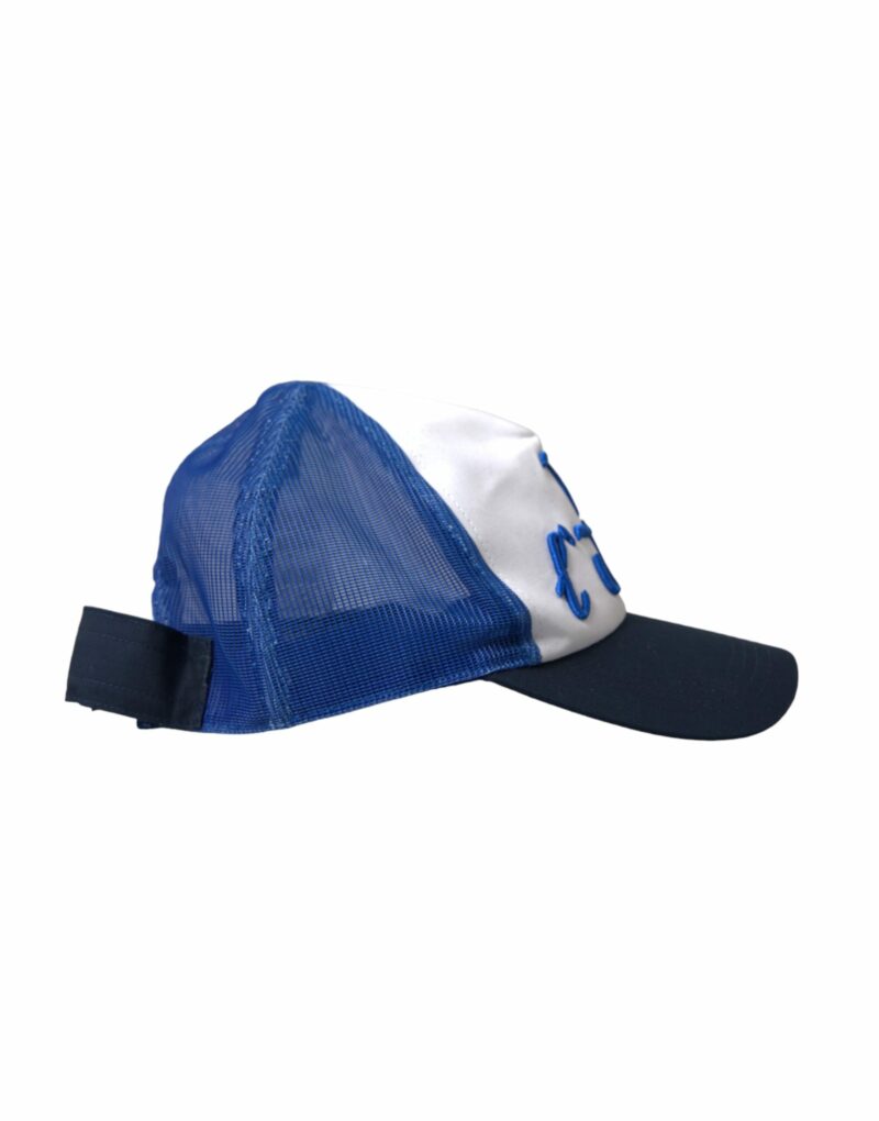 Dolce & Gabbana Blue White Black Italia Mesh Baseball Hat - Image 3