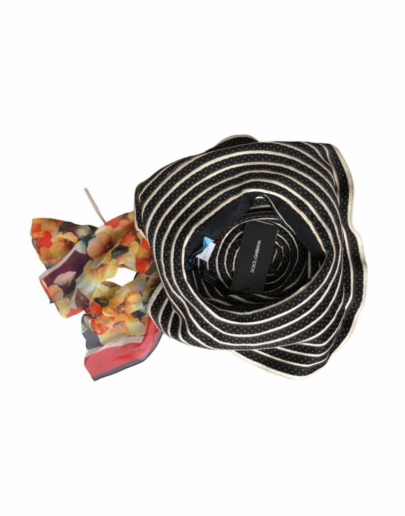 Dolce & Gabbana Multicolor Fantasy Wide Brim Floppy Hat - Image 7