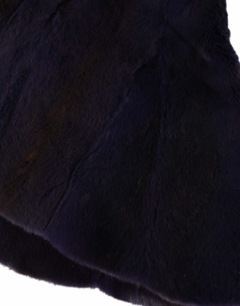 Dolce & Gabbana Black Weasel Fur Whole Head Wrap Hat - Image 3