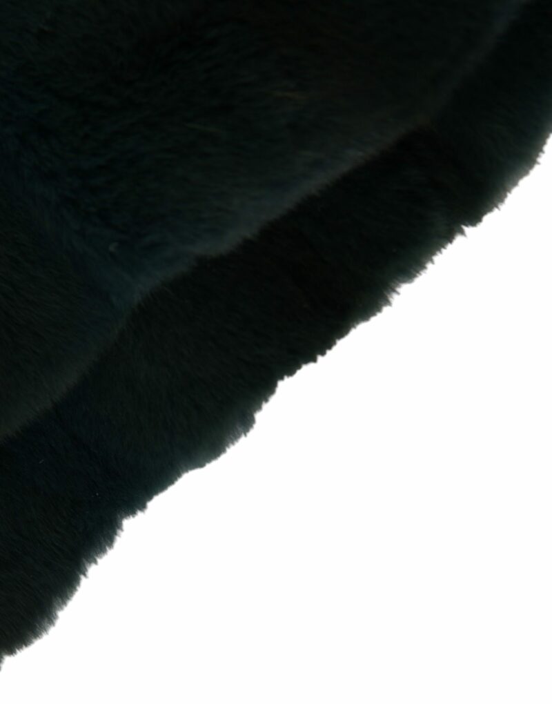 Dolce & Gabbana Black Weasel Fur Whole Head Wrap Hat - Image 5