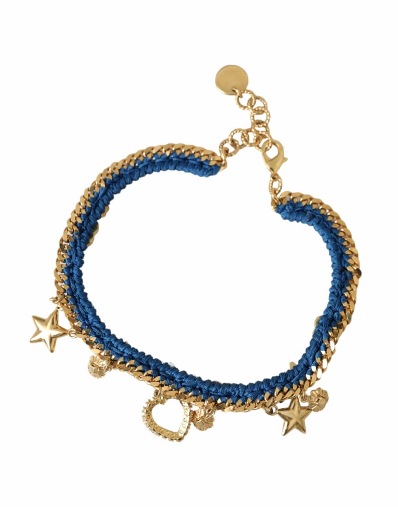 Dolce & Gabbana Gold Tone Brass Chain Iam The Star Bracelet - Image 4