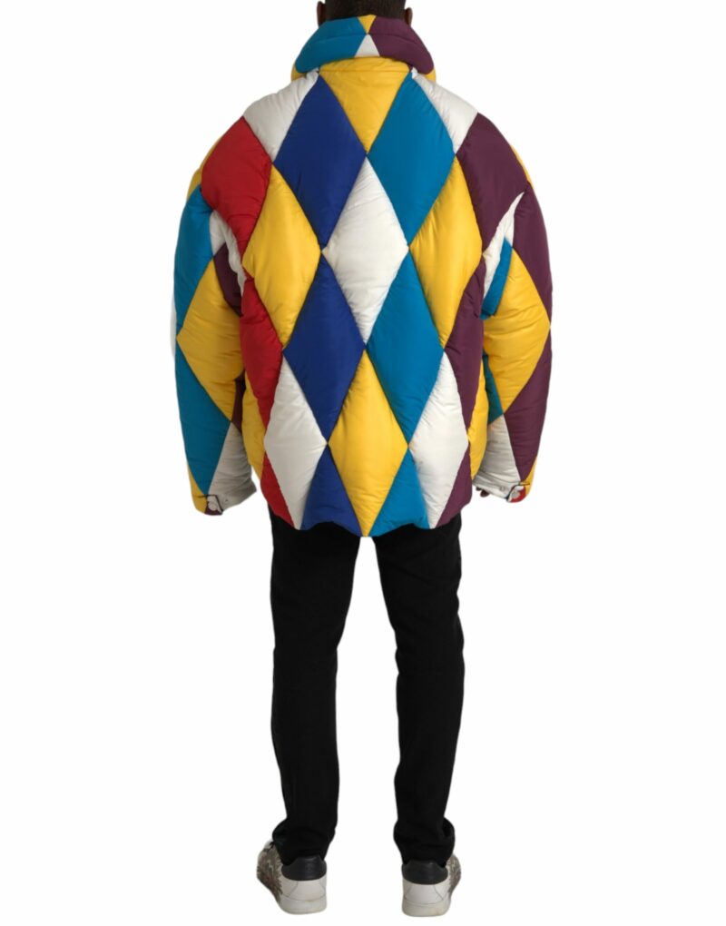 Dolce & Gabbana Multicolor Windbreaker Puffer Jacket Men - Image 3