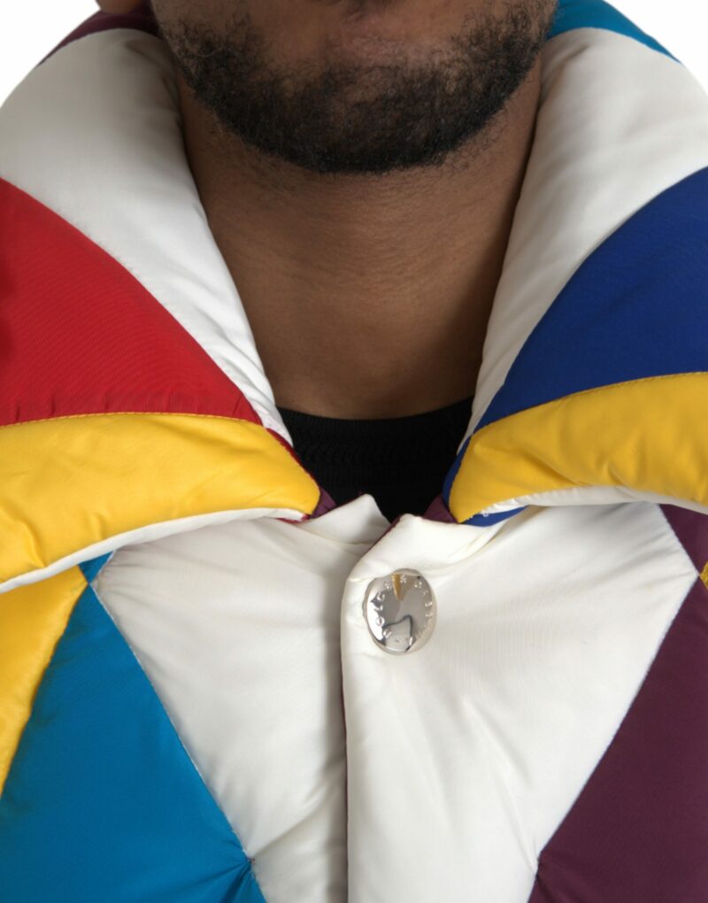 Dolce & Gabbana Multicolor Windbreaker Puffer Jacket Men - Image 4
