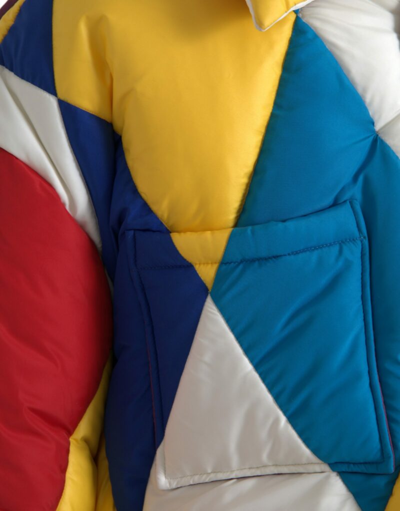 Dolce & Gabbana Multicolor Windbreaker Puffer Jacket Men - Image 5